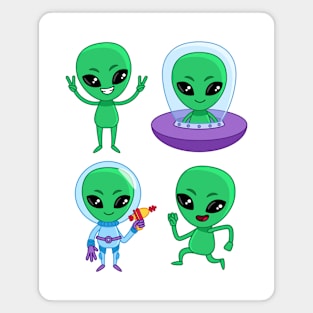 Alien Cartoon Funny Magnet